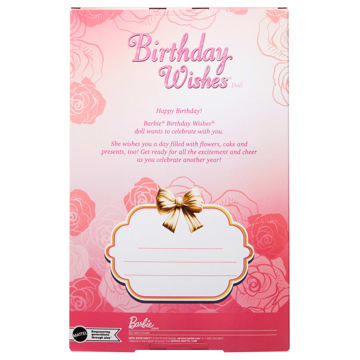 Barbie Signature Birthday Wishes Doll, Collectible Fashion Doll in Satiny, Pink Dress