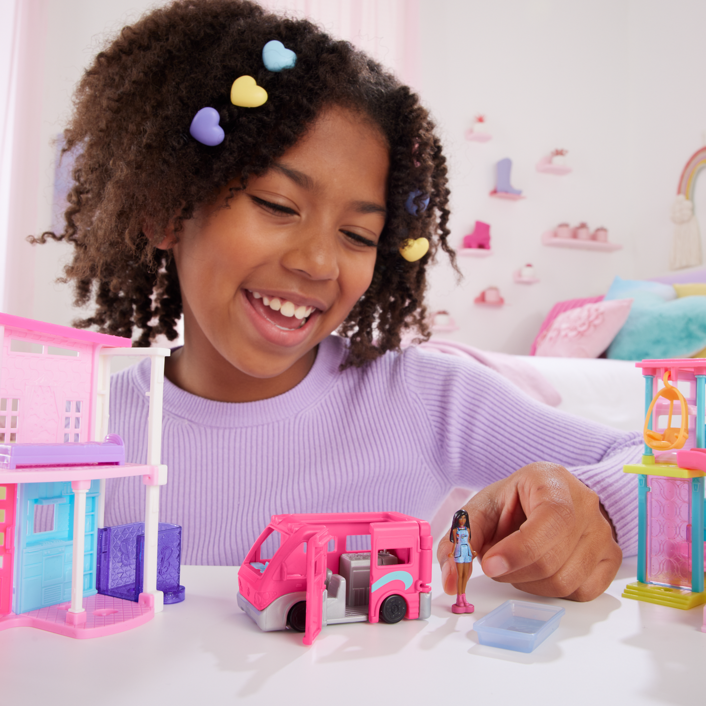 Barbie  Mini Barbieland  Coffret  Autocaravane de Rêve, Poupée