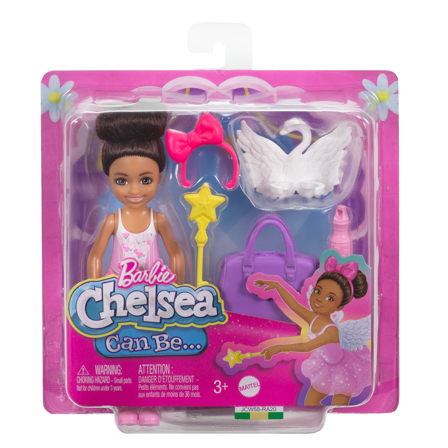 Barbie  Chelsea  Poupée  Ballerine et Accessoires, Brunette