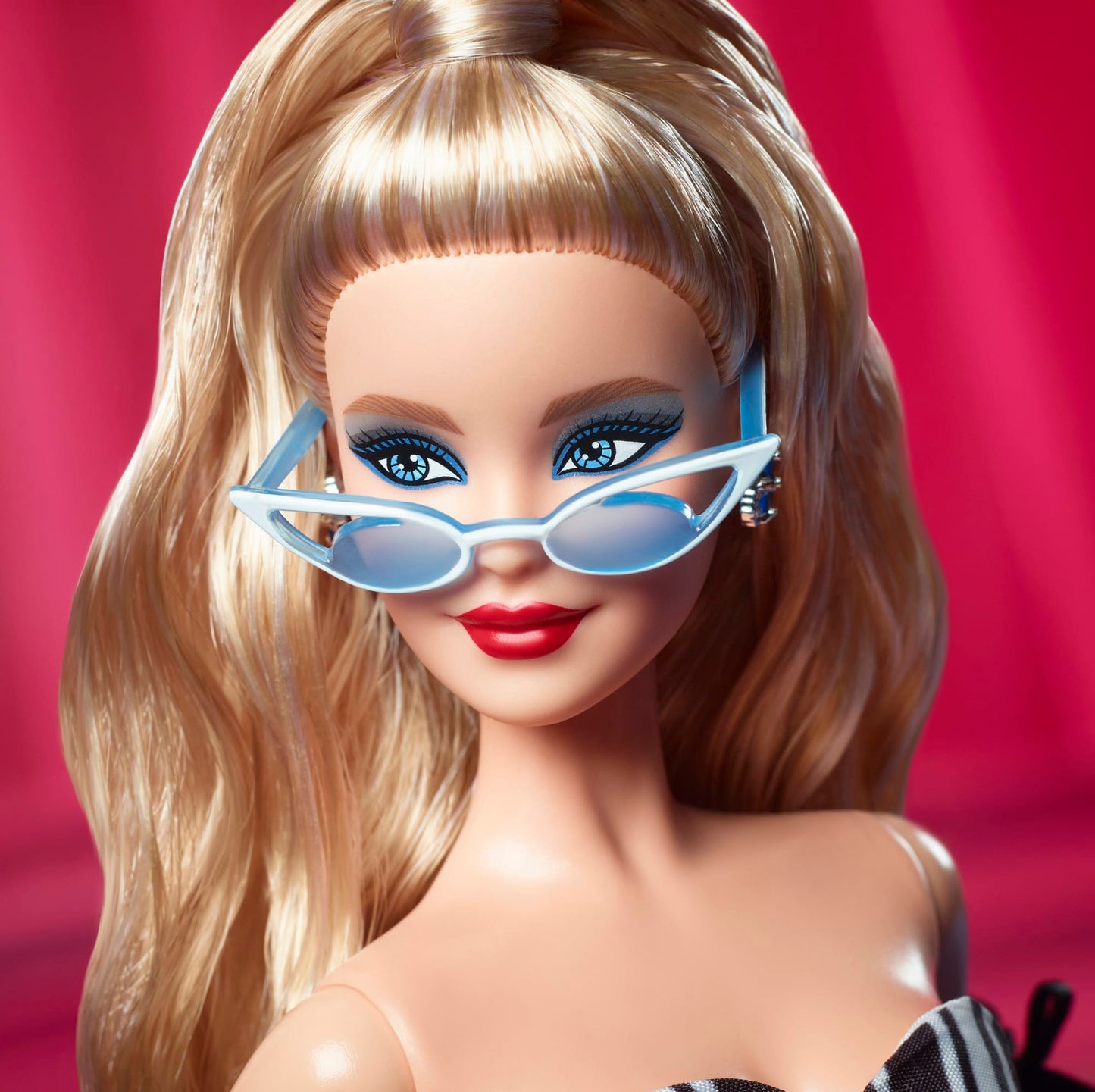 Barbie Signature 65th Anniversary Collectible Doll With Blonde Hair And Black And White Gown