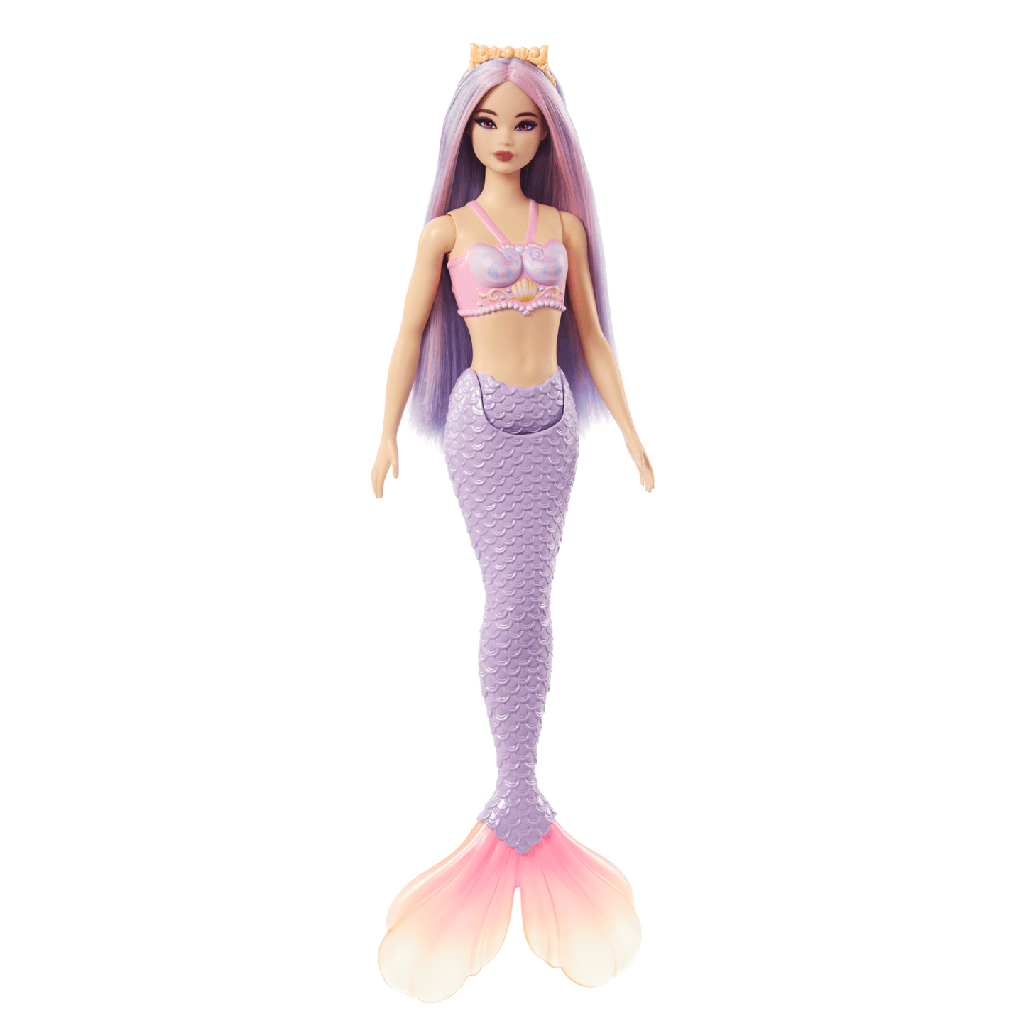 Barbie Fantasía Muñeca Sirena Cabello Lila